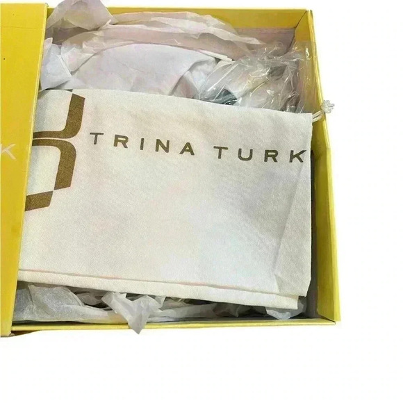 Trina Turk Joni Platform shoes Teal Suede 7.5 Wooden Heel Brand New - Picture 3 of 11